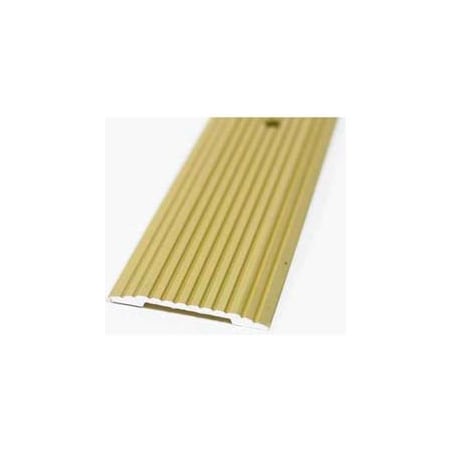 M-D Building Products M-D Seam Binder, Fluted, 36L, Satin Brass, Screw Nails 79046